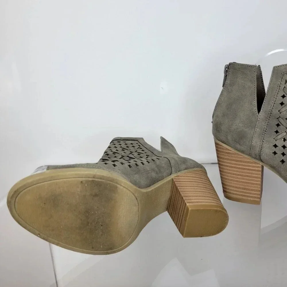 Sugar Open Toe Booties - Picture 2 of 10